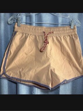 wild fable Tan Athletic Shorts with Grey Trim